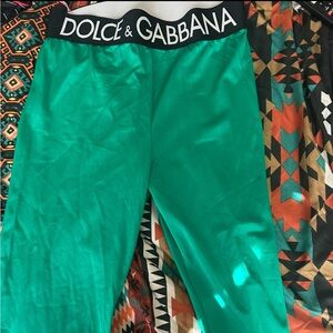 Dolce & Gabbana Women’s Vibrant Green Leggings